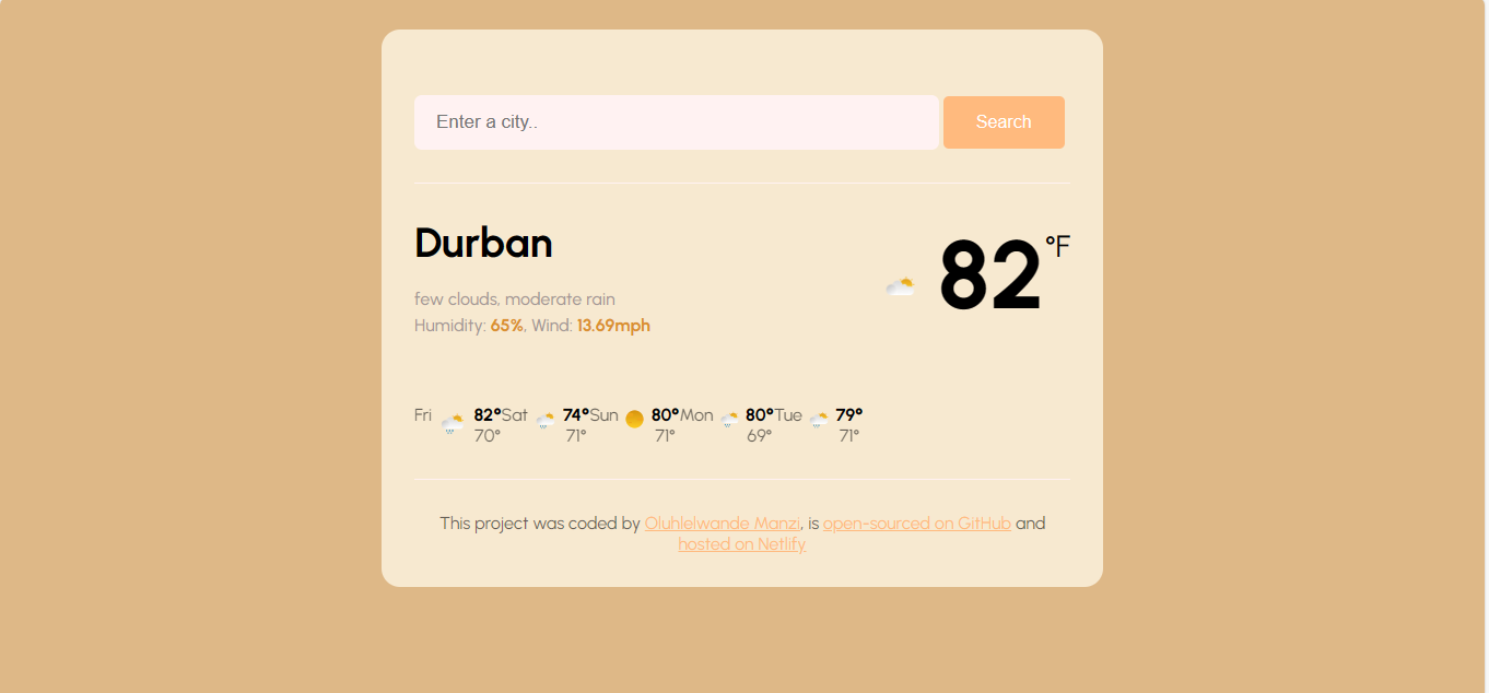 Weather project